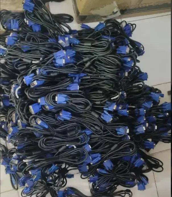 1.8 Meter Black REFURBISHED original VGA cable, For Computer (lot mall) - Infinite Branded Accessories