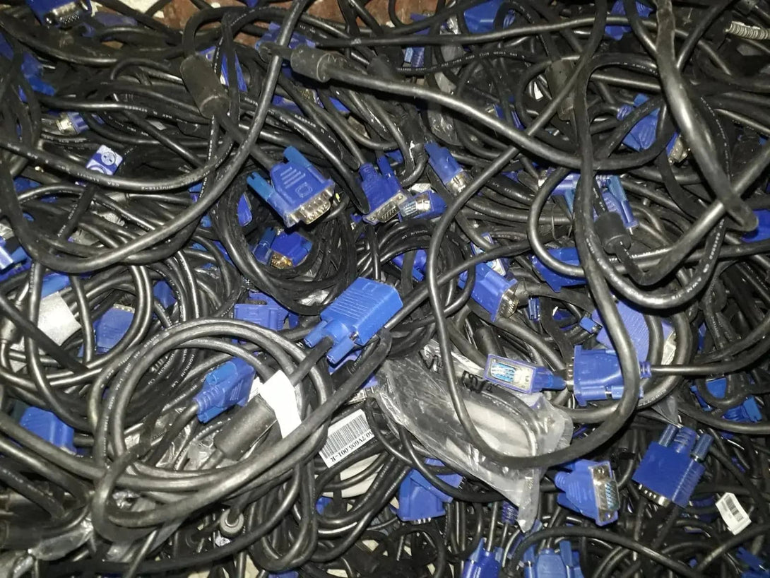 1.8 Meter Black REFURBISHED original VGA cable, For Computer (lot mall) - Infinite Branded Accessories