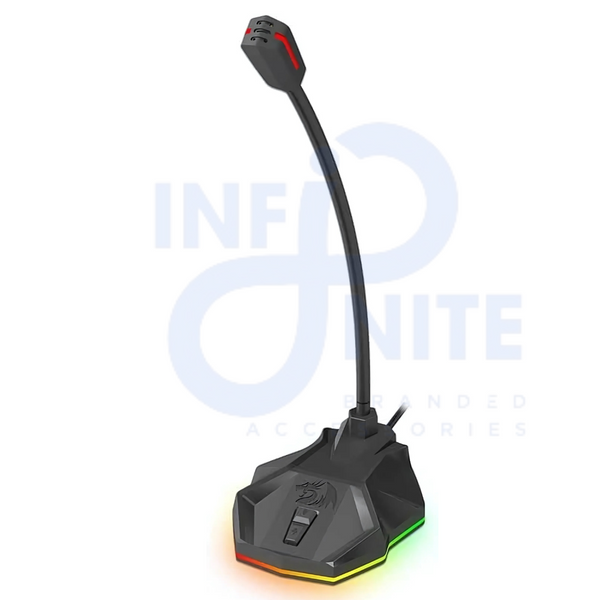 Redragon GM99 Stix USB RGB Gaming Microphone – Best Microphone for Streaming, Podcasting, YouTube, and Gaming-new
