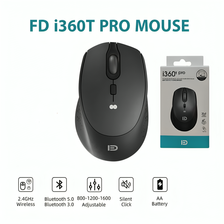 High precision R500 wireless mouse – Dual mode silent mouse