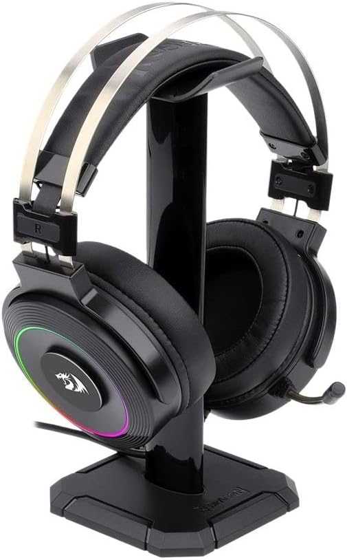Redragon Lamia 2/Lunar H320 RGB Gaming Headset USB - Headphones with Microphone - Includes Stand - Powerful Headset - 7.1 Virtual - Gaming Headset - PC Compatible