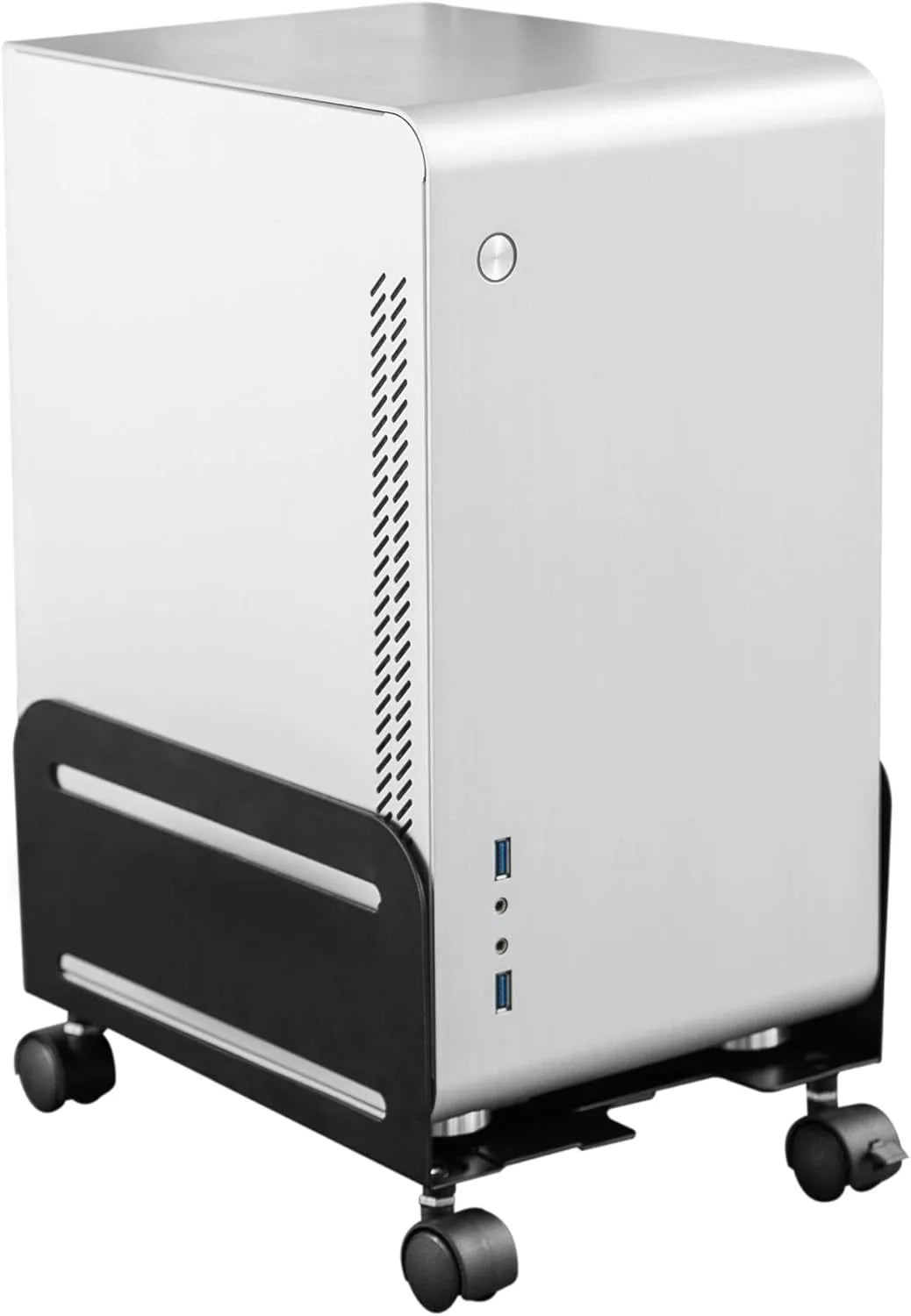 HumanCentric Adjustable PC Stand for Floor – Rolling Computer Tower Ho ...