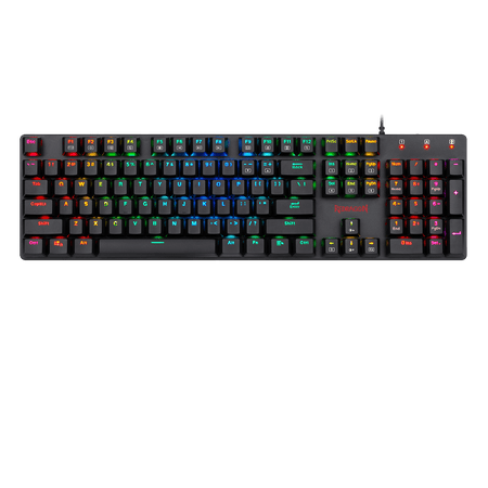 Redragon K589 Shrapnel RGB Backlit Low Profile Wired Mechanical Gaming Keyboard 104 Keys Anti-ghosting Mechanical Keyboard with Linear & Quiet Red Switches