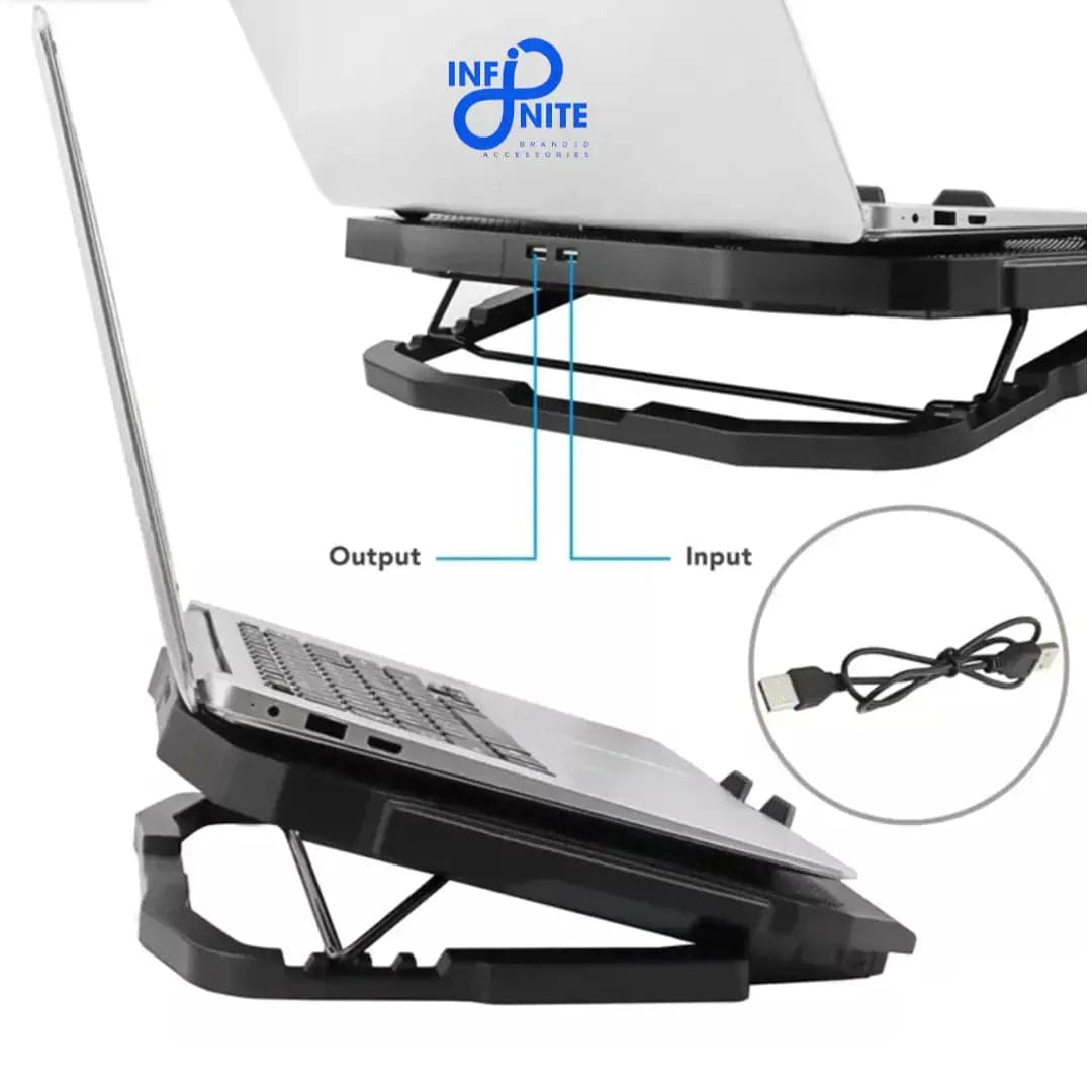 Axotic Laptop Cooling Pad Turbo Cooling pad for laptop – 2 Fans - Infinite Branded Accessories