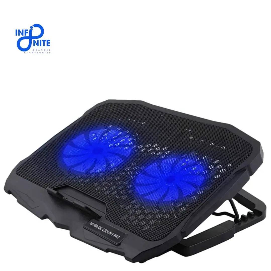 Axotic Laptop Cooling Pad Turbo Cooling pad for laptop – 2 Fans - Infinite Branded Accessories
