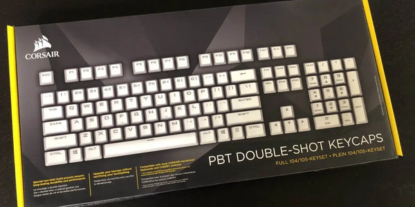 CORSAIR GAMING PBT Double-shot Keycaps Full 104/105-Keyset Infinite Branded Accessories