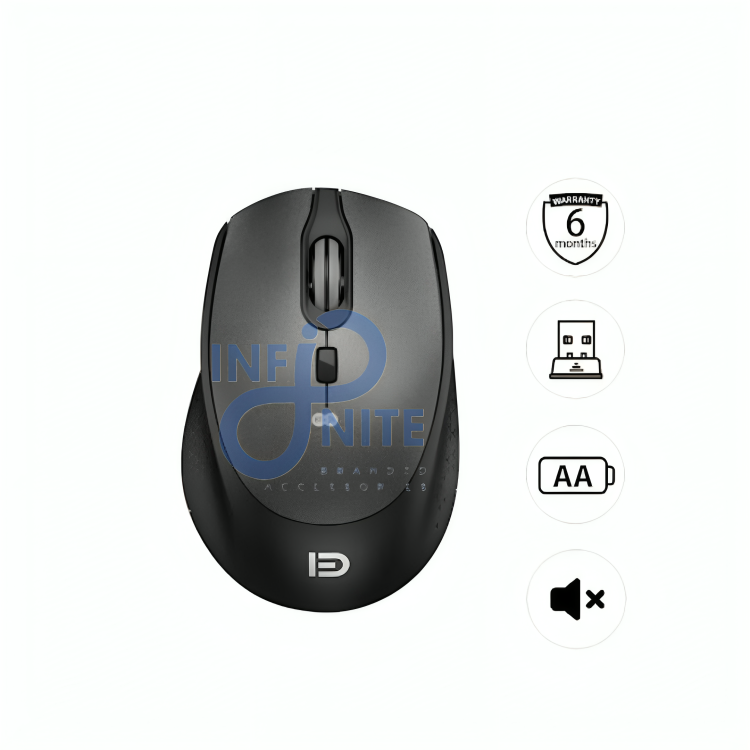 FD i360T Ergonomic Wireless Mouse – Dual Mode Bluetooth + 2.4GHz with 20M Range and Silent Clicks for Smooth Productivity