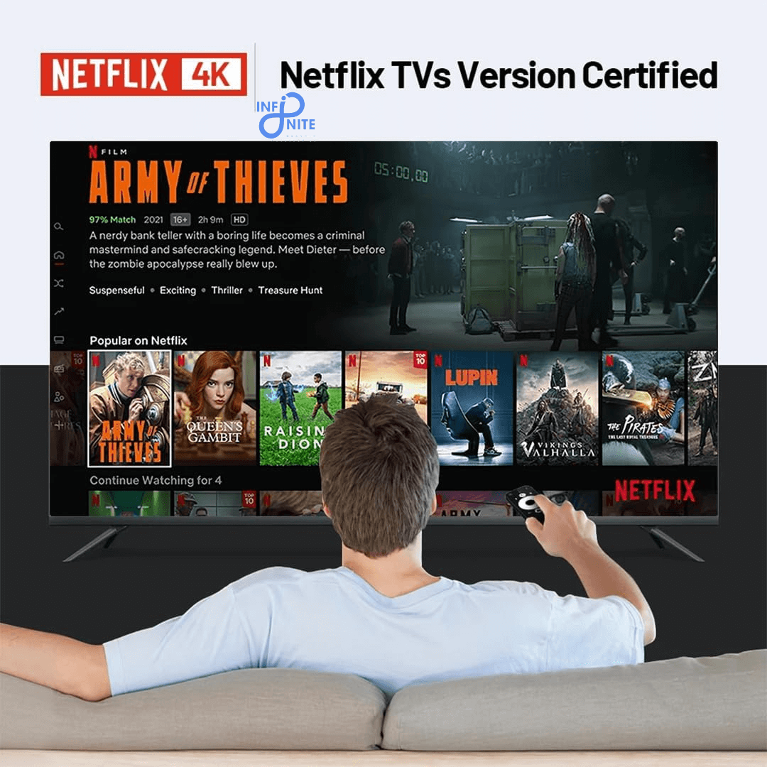 Compact Android TV Box setup in home entertainment system