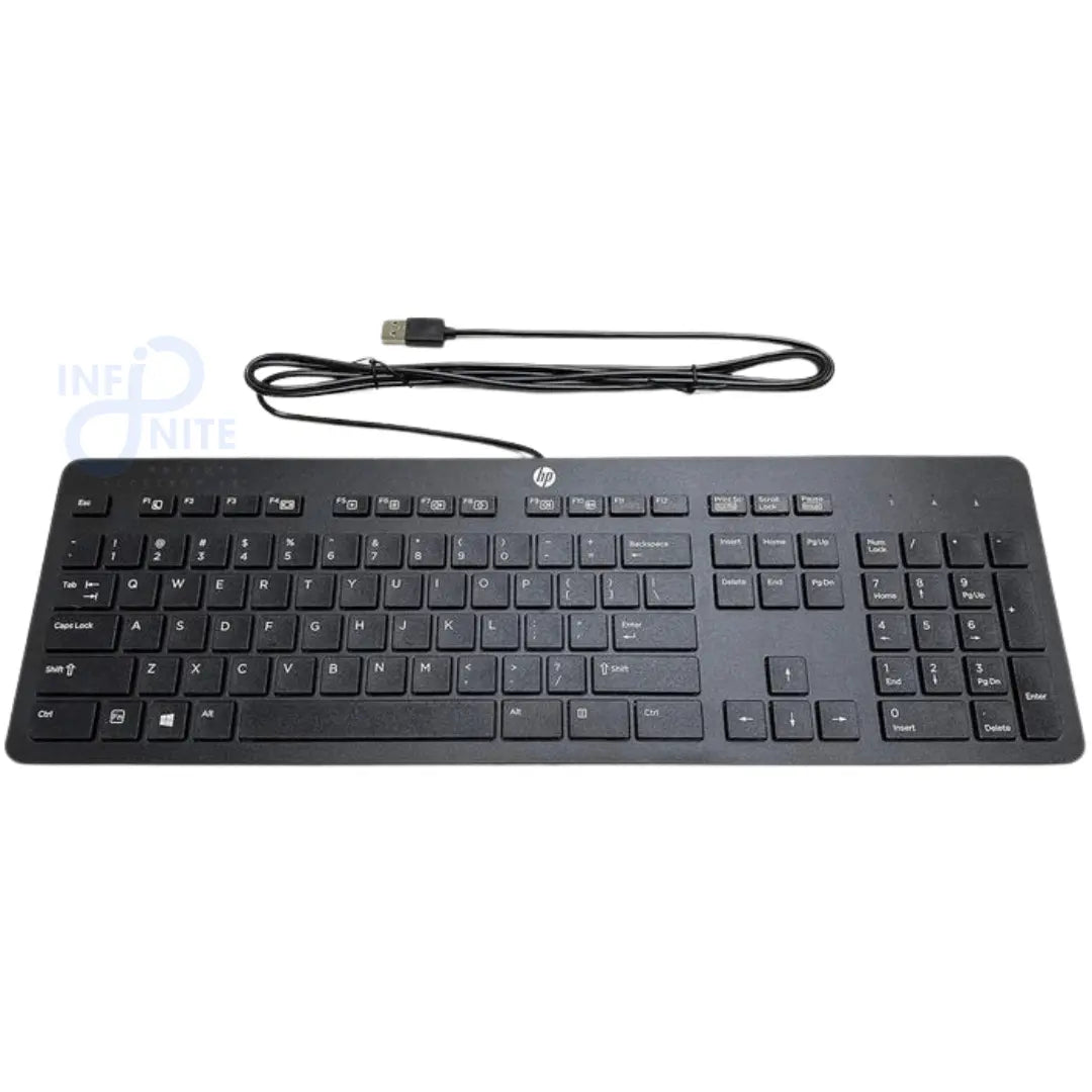 HP external laptop keyboard — Durable, affordable, black, slim design for typing, office tasks, and casual gaming