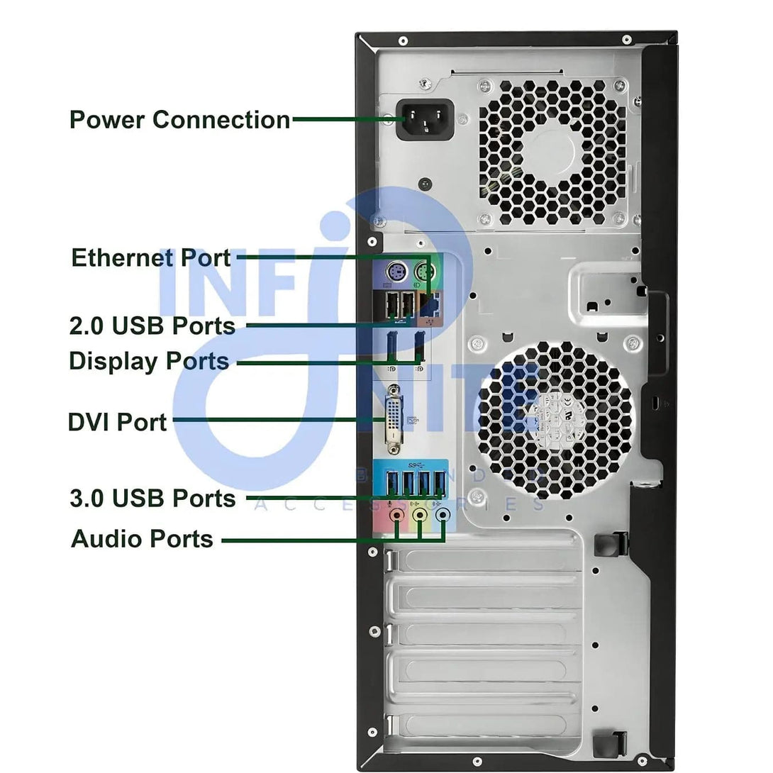 HP Z240 Tower Computer Workstation PC, Intel Core i5 (Refurbished) - Infinite Branded Accessories