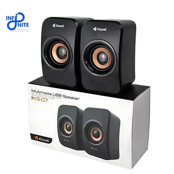 Kisonli Multimedia USB Speaker KS - 07 - Infinite Branded Accessories