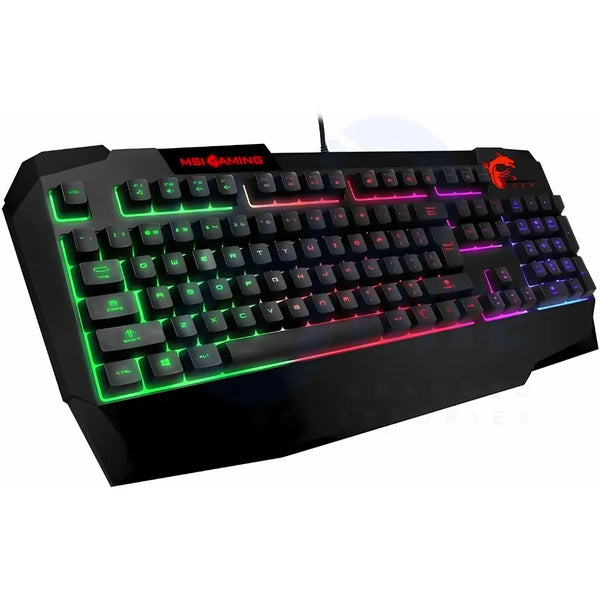 MSI VIGOR GK40 US Backlit RGB Dedicated Hot Keys Anti - Ghosting Mechanical Feel Gaming Keyboard - Conquer the BattlefielConquer the Battlefield - Infinite Branded Accessories