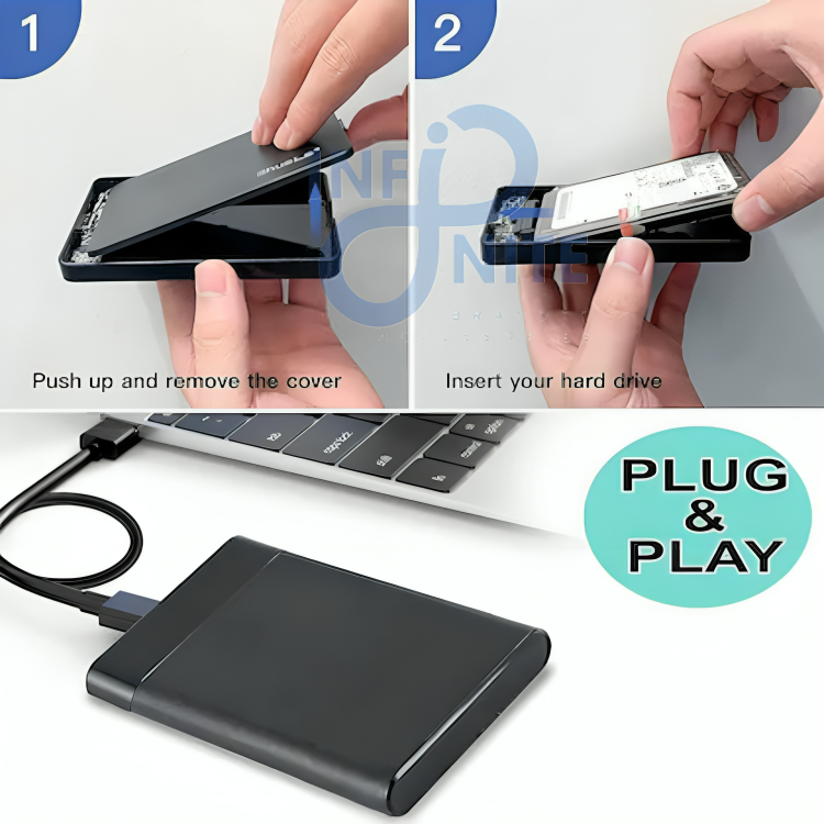 i9GTR USB HDD enclosure for secure and easy file storage on the go