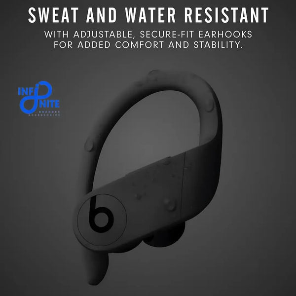 Powerbeats Pro Wireless Earbuds - Apple H1 Headphone Chip, Class 1 Bluetooth Headphones, 9 Hours of Listening Time, Sweat Resistant, Built - in Microphone - Black - Infinite Branded Accessories