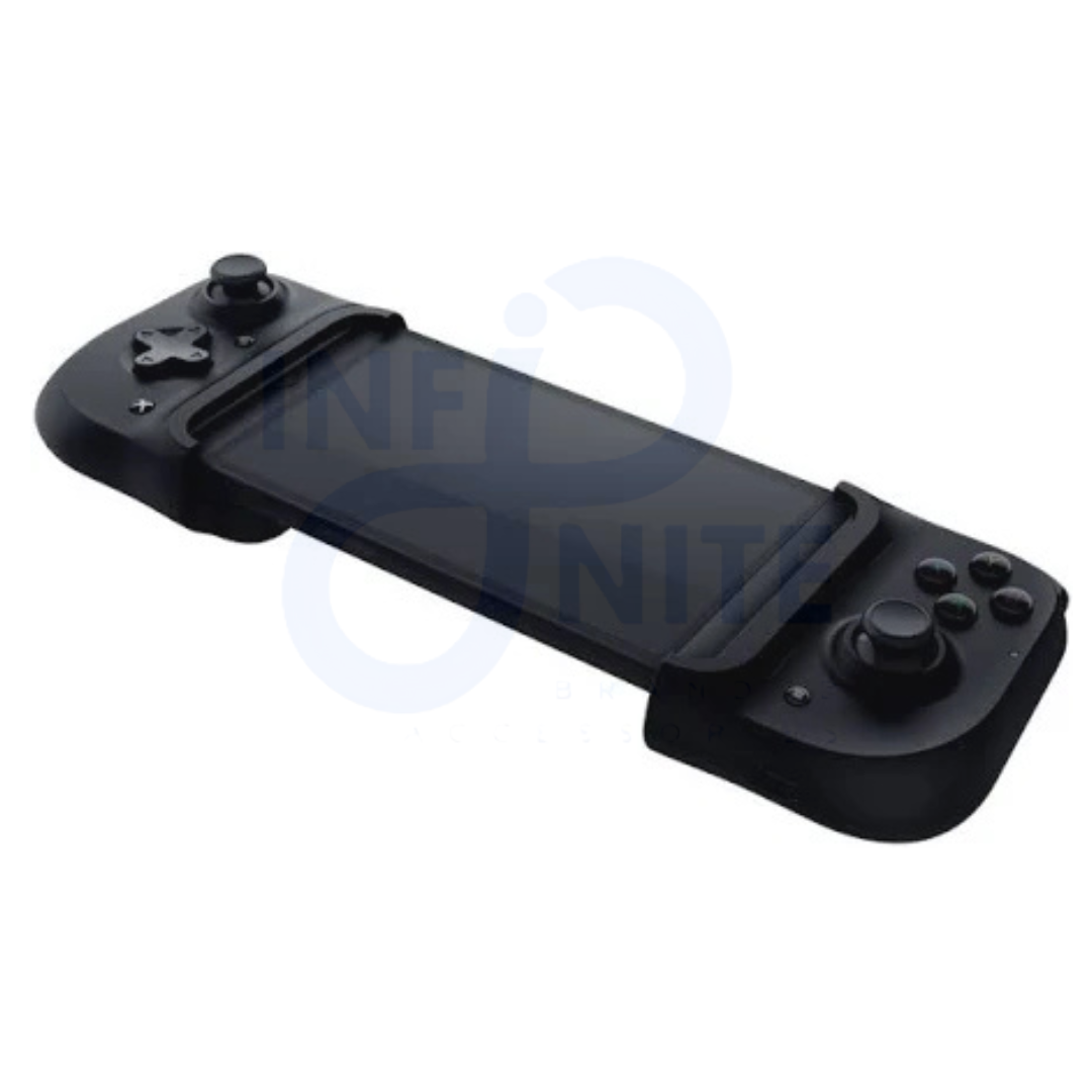 Front view of Razer Kishi handheld gamepad for Android