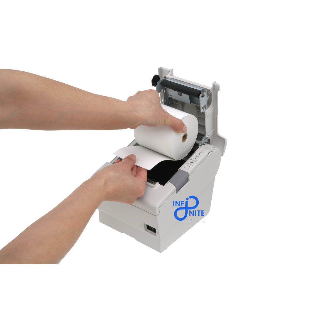 Compact thermal printer for fast and efficient grocery billing in retail environments