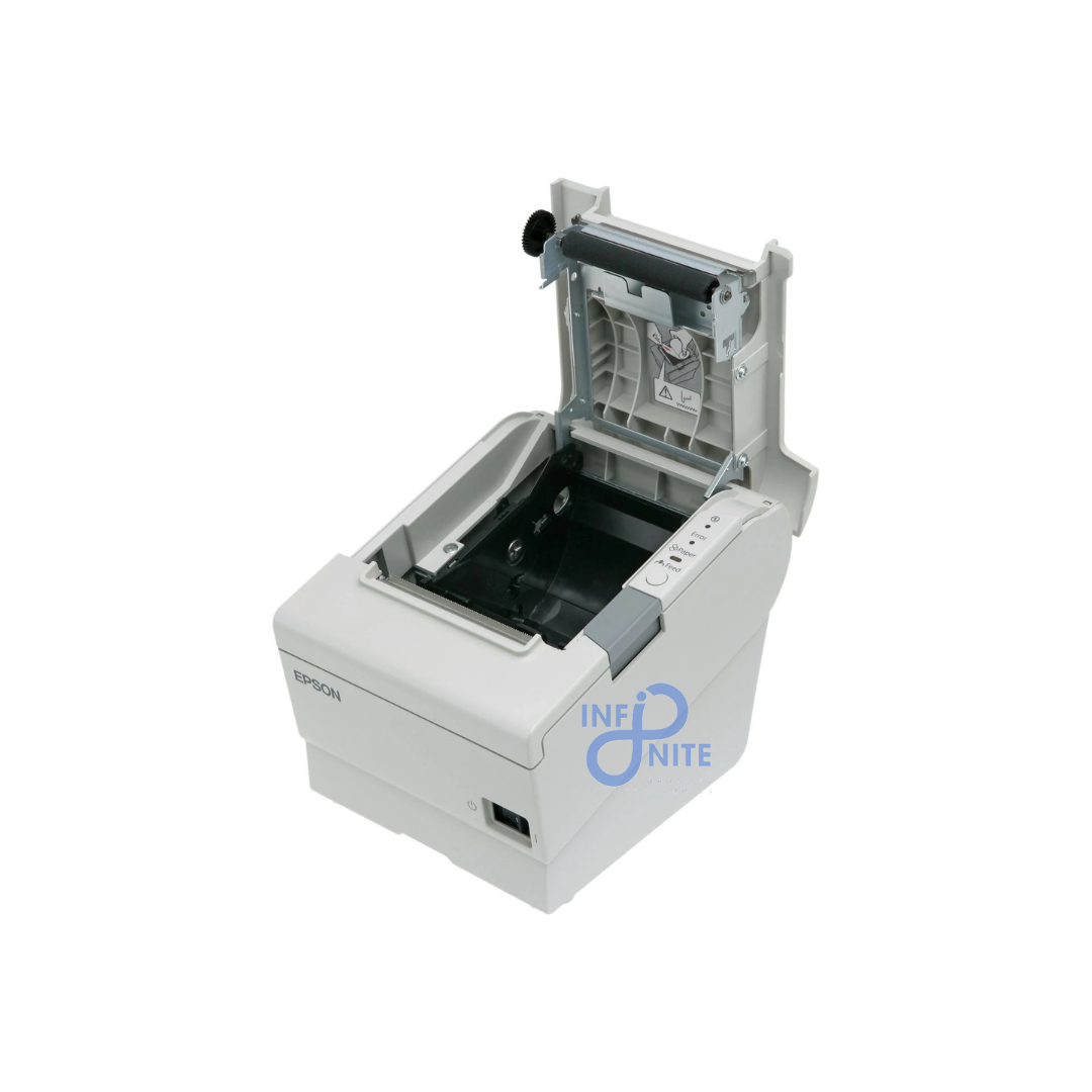 High-performance thermal receipt printer with USB and Ethernet connectivity for POS systems