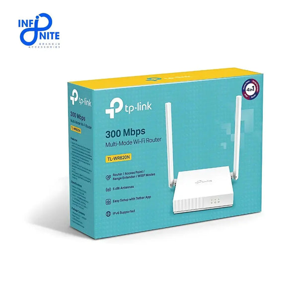 TL - WR820N: Reliable 300 Mbps Multi - Mode wifi router for Your Home - Infinite Branded Accessories