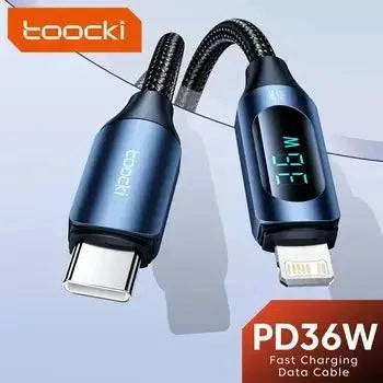 Toocki 35W USB C Lightning Cable for iPhone 14 13 12 11 Pro Max iPad Fast Charging Charger Wire For iPhone Type C Data Cable - Infinite Branded Accessories