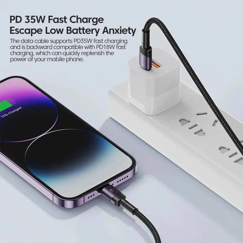 Toocki 35W USB C Lightning Cable for iPhone 14 13 12 11 Pro Max iPad Fast Charging Charger Wire For iPhone Type C Data Cable - Infinite Branded Accessories