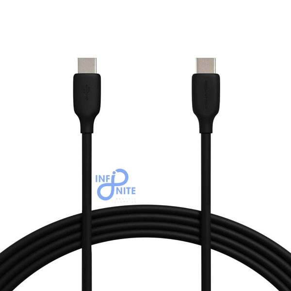 Type C to Type C 2-meter fast charging cable in black color