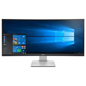 Dell Ultrasharp U3415Wb 34" IPS Ultra Wide 21:9 Ratio 3440 x 1440 Curved LCD Monitor with HDMI and DP Cable