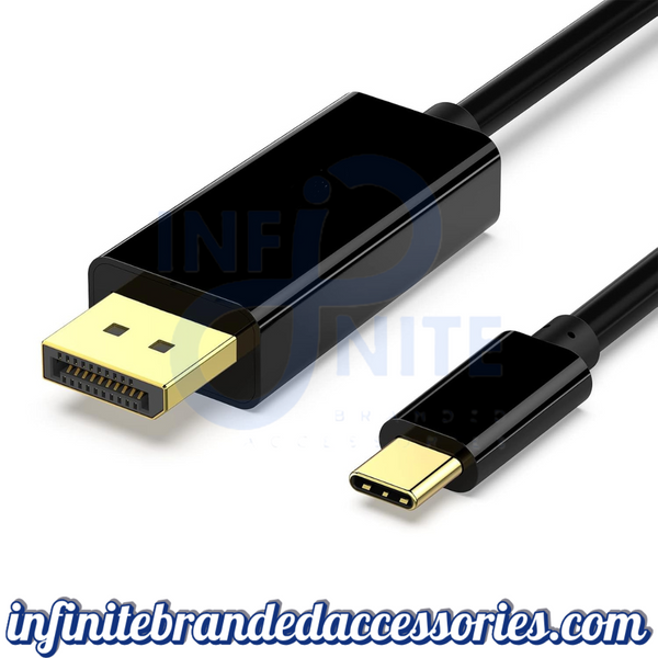 USB C to DisplayPort 1 Meter Cable(4K@144Hz), USB Type-C to DP Adapter [Thunderbolt 3/4 Compatible] with iPhone 15 Pro/Max, MacBook Pro/Air 2023, iPad Pro, iMac, S23, XPS 17 and More